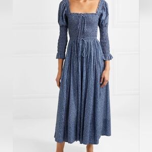 Doen Bijou Dress Midblue California Wildflower Size S